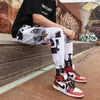 Automne Hip Hop pantalon hommes printemps coupe ample Joggers imprimer Streetwear adolescent sarouel vêtements mode pantalon X0723