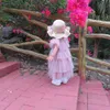 Spring Sparkle Girls Dress För Toddler Födelsedag Party Gown Flying Sleeve Tiered Tutu Kläder Outfit Ins Fashion 210529