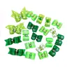 Vêtements pour chiens ST Patrick's Pet Supplies Blanc Vert Hiar Arcs Noeud Papillon Cravates Petits Accessoires De Cheveux Noeuds Papillons Grands Cravates