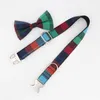 soft plaid Dog Collar Bow Tie Metal Buckle for Big Small Dog&Cat Pet Accessories Y200515