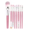 24pcs Makeup Brushes Set Plasthandtag Make Up Brush Kit Ochas de Maquillaje i 6 färger