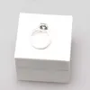 Silver Sterling Real 925 CZ Diamond Ring avec coffret d'origine Box Fit Style Rague de mariage Bonnet de fiançailles pour les femmes Girls5096904