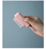 Pet Grooming Shower Brush Comb Bath Massage Hand Shaped Glove Combs Blue Pink Pets Cleaning Plastic Brushes WY1333