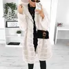 Moda Kobiet Faux Fur Oysteroat Outwear Kurtka Polarowa Kobiety Ciepłe Płaszcz Solid Color Winter Cardigan Damskie grube 211220
