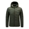 Männer Winter Marke Casual Warme Jacke Mode Dicke Winddicht Parker Herbst Hut 210928