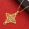 Big Gold Cross Necklaces For Women Men Ethiopian Crosses Charm Pendant Religion Jewelry Gifts