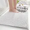 50x80cm espessura chenille el casa de banho tapetes de casa casa casa de banho antiderrapante tapete de pé absorvente 210724