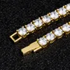 KRKC Custom CZ Tennis Jewelry Choker Set Men Women Rhodium Gold Plated Sier Pave Cubic Zirconia Diamond Tennis Chains Necklace272b7570371