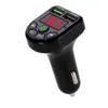 Bluetooth Car Kit Mp3 Bluetooth-compatible 5 0 Hands Phone Player Music Card Audio Receiver Fm Transmitter Dual USB Fast Charg282o