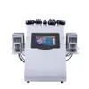Lager in den USA 6 in1 Abnehmen Maschine 40k Ultraschall-Liposuktionskavitation Radiofrequenz Lipo-Laser 8 Pads RF-Vakuum Hautpflege Salon Spa