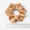 Scrunchies hairbands الصلبة الحرير الحرير الشعر الأمعاء العلاقات الأمعاء الحبال الفتيات ذيل حصان حامل اكسسوارات للشعر 6 تصاميم by1575 79 y2