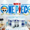 Diy Acrylic Crystal Wall Sticker One Piece Monkey D Luffy Personlig Kreativ Dekor Bedroom Dormitory Vardagsrum Anime Affisch 210308