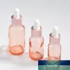 10-30 ml buizen transparant druppelaar glas rose goud dekking aromatherapie vloeistof voor essentiële massage olie pipet hervulbare flessen