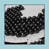 Perle Perles En Vrac Bijoux 8-14Mm Cercle Parfait Unique Coquille Artificielle Noir Demi Trou Drop Delivery 2021 6Exk7