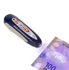 200pcs Mini 2 in 1 UV Currency Money Note Detector Counterfeit Checker With Retail box and Lanyard SN2147