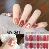 Partihandel 14 Tips Nail Sticker Dekaler för kvinnor Tjejer 5d Crystal Gold Stamping Glister Vintage Nails Stickers Flower