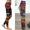 Kvinnor Leggings High Waist Byxor Kvinnlig träning Gym Kläder Tights Tryckt Sportkläder för Fitness Sexiga Tjejer Legging 211215