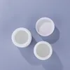 Vaso per crema cosmetica in porcellana bianca 30 g 50 g Flaconi per crema viso in vetro per la cura della pelle con coperchi bianchi