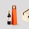 PU Leather Wine Or Champagne Gift Wrap Tote Travel Bag Single Wine Bottle Carrier Case Organizer Wine Bottles Gifts Bags1394171