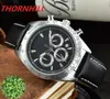 Orologio di lusso hommes montre de marque supérieure 40mm montres multifonctionnelles de haute qualité mouvement chronographe à quartz montres-bracelets de sport pour hommes