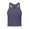 L-022 dames tanktops ronde nek y-stijl rug gewatteerde yoga sport bh gym kleding vrouwen ondergoed vest schokdichte hardloop fitness casual shirt tees