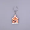 Christmas Keychain Cute Resin Cartoon Key Pendant Ornaments Xmas Decoration Crafts Gifts JJB10902