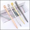 Writing Business & Industrialshiny Crown Ballpoint Pen Crystal Metal Luxurious Ball For School Office Supplies Student Stationery Pens Drop