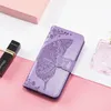 Butterfly Embossing Carteira de Carteira com Card Slot para Huawei P30 P40 P50 Mate 30 40 Pro Nova 9 8 7 6 Honra 20 30 50 Maimang 10 SE P Smart