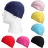 Adult Portable Bathing Caps Solid Color Swimming Cap Hats Cloth Multiple Styles Elastic Force Swim Pool Equipment