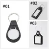 Sublimation Photo Frame Keychain Favor Personalized PU Leather Keyring Creative DIY Photo Luggage Jewelry Pendant