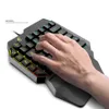 Gratis Wolf K15 35 Sleutels Eenhandige toetsenbord Mechanische Hand Feeling Mobiele Telefoon Game Toetsenbord Backlight 1.5m Draagbaar Waterdicht