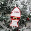 Table Dinner Decor Cute Cutlery Suit Knifes Folks Bag Holder Pockets Xmas New Year Christmas Decorations For Home