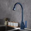 Black/Chrome/Blue/Grey Space aluminum kitchen faucet vegetable bathroom basin sink water taps cold hot Gold mixer luxury T200424