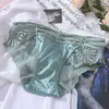 Damenhöschen, französischer sexy Tanga für Frauen, Unterwäsche mit Löchern, aushöhlen, durchsichtig, Baumwoll-Slip, Spitzen-Tangas, Tangas