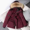 Mäns nerjacka Parka Winter Hooded Keep Warm Furry Hat Women's Casual Outdoor Zipper Asian Size S-3XL