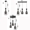 Nya Nordiska moderna ih￥liga metallburen Pendantlampor Vintage Taklampan Cafe Creative Hanging Lamp Fixtures E27