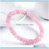 Beaded Jewelryheaded Strands äkta naturliga rosrosa kvartsbilar Crystal Marquise pärla stretch mode armband för kvinnor 7mm 8mm 9mm 10mm1