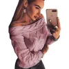 Women's Sweaters Womens Casual 2022 Computer Knitted Christmas Slash Neck Pullovers Korean Top Girls Sweater Mama Clothing