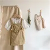 Sweet Girl Spring Strap Robe Moro Japon Style coréen Casual Enfants Droite Vêtements Mignons Enfant en bas âge 210619