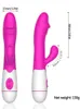 Seks Oyuncakları Tavşan Vibratör 30 Hız Titreşim Dildo Kadınlar Için USB Şarj Kadın Masturbator Çift Motor G Spot Klitoris Masajı X0602