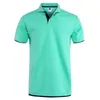 Klassisk T-shirts Män Sommar Casual Solid Kortärmad T-shirt Male Andas Bomull Jerseys Golf Tennis Camisa Tops T Shirt Men T200516