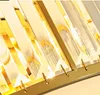 Luxe Moderne Minimalistische Vierkante Crystal Plafond Kroonluchter Slaapkamer Woonkamer Studie Dining LED-verlichting