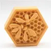 3D Bee Honeycomb Sile Soap M￶gel Ljusstak