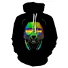 Heren Hoodies Sweatshirts 3D Print Leuke Panda Mannen Dier Hoodie Harajuku Zwart Grappige Mode Jas Casual Pullover Streetwear