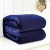 Solid Color Flannel Blanket Dark Green Fleece Blandets Black Throw Grey Bed Linen Sheet Blue Bedspreads Home Textile 150*200cm 211122