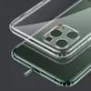 Slim Cienki Przezroczysty Miękki TPU Telefon Case Case Gel Crystal Shockproszproszczelowy tylna pokrywa z wtyczką do pyłów do iPhone 12 Mini 11 Pro X XS Max XR 7 8 PLUS