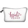 Digital Printed Bridesmaid Makeup Bag Team Bride Tribe to be Makeup Gift Bag Proposal Wedding Bachelorette Party Cosmetic Pouch