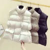 Autumn Winter Down Vest Women Short Vest Windbreaker Thick Warm 90% White Duck Down Coat Gilets Sleeveless Jacket 211105