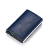 Brieftaschen RFID Smart Antitheft Unisex Holder Business ID Card Case Mode Softleder tauchen automatisch Purs4934019 auf
