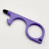 Party Favor Metal Safety Touchless Door Opener Stylus Key Hook Hands Handle Tool Keychain with Silicone Head2124174